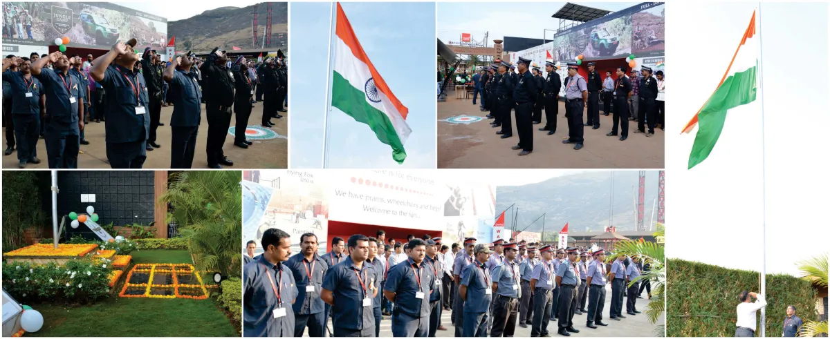 Independence Day and Republic Day flag hoisting at Della offices